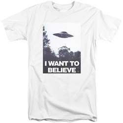 X-Files - Mens Believe Poster Tall T-Shirt