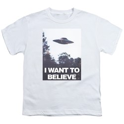 X-Files - Big Boys Believe Poster T-Shirt