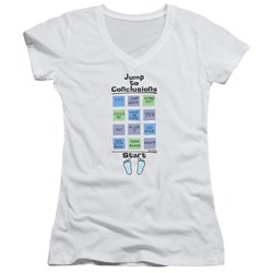Office Space - Juniors Jump To Conclusions V-Neck T-Shirt