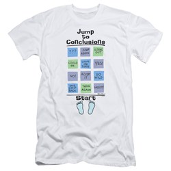 Office Space - Mens Jump To Conclusions Premium Slim Fit T-Shirt