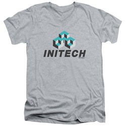 Office Space - Mens Initech Logo V-Neck T-Shirt