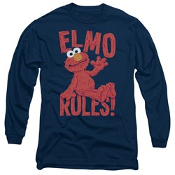 Sesame Street - Mens Elmo Rules Long Sleeve T-Shirt