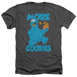 Sesame Street - Mens More Cookies Heather T-Shirt