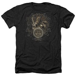 Sun - Mens Scroll Around Rooster Heather T-Shirt