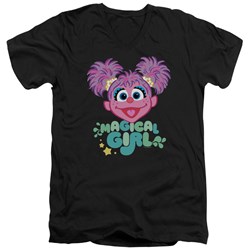 Sesame Street - Mens Scribble Head V-Neck T-Shirt