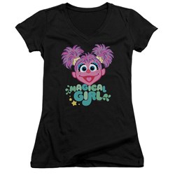 Sesame Street - Juniors Scribble Head V-Neck T-Shirt