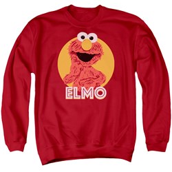 Sesame Street - Mens Elmo Scribble Sweater