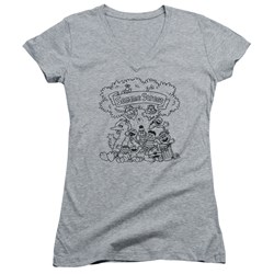 Sesame Street - Juniors Simple Street V-Neck T-Shirt