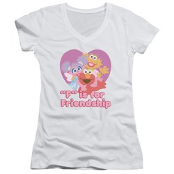 Sesame Street - Juniors Friendship V-Neck T-Shirt