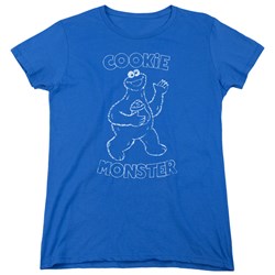 Sesame Street - Womens Simple Cookie T-Shirt
