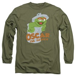 Sesame Street - Mens Flat Oscar Long Sleeve T-Shirt