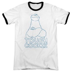 Sesame Street - Mens Tough Cookie Ringer T-Shirt