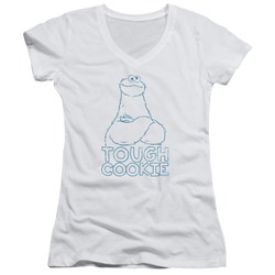Sesame Street - Juniors Tough Cookie V-Neck T-Shirt