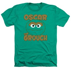 Sesame Street - Mens Oscar Sandwich Heather T-Shirt