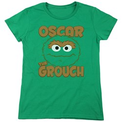Sesame Street - Womens Oscar Sandwich T-Shirt