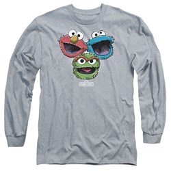 Sesame Street - Mens Halftone Heads Long Sleeve T-Shirt