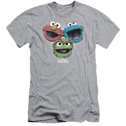 Sesame Street - Mens Halftone Heads Slim Fit T-Shirt
