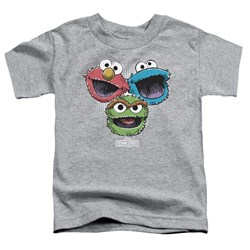 Sesame Street - Toddlers Halftone Heads T-Shirt
