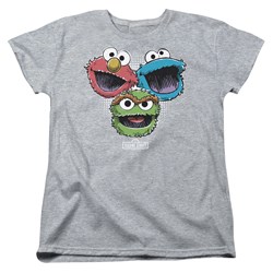 Sesame Street - Womens Halftone Heads T-Shirt