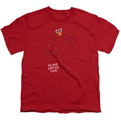 Sesame Street - Big Boys Elmo Loves You T-Shirt