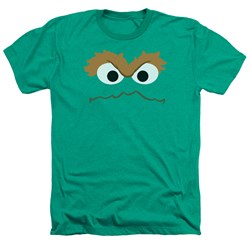 Sesame Street - Mens Oscar Face Heather T-Shirt