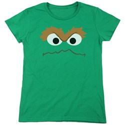 Sesame Street - Womens Oscar Face T-Shirt