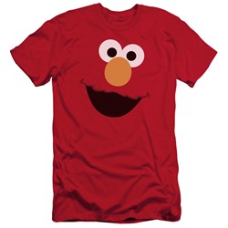 Sesame Street - Mens Elmo Face Premium Slim Fit T-Shirt