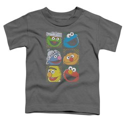 Sesame Street - Toddlers Group Squares T-Shirt