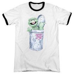 Sesame Street - Mens About That Street Life Ringer T-Shirt