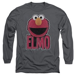 Sesame Street - Mens Elmo Smile Long Sleeve T-Shirt