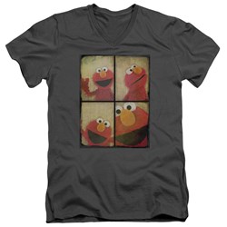 Sesame Street - Mens Photo Booth Elmo V-Neck T-Shirt