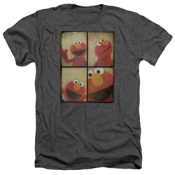 Sesame Street - Mens Photo Booth Elmo Heather T-Shirt