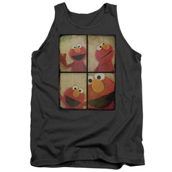 Sesame Street - Mens Photo Booth Elmo Tank Top