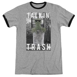 Sesame Street - Mens Talkin Trash Ringer T-Shirt