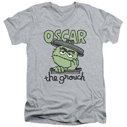 Sesame Street - Mens Canned Grouch V-Neck T-Shirt