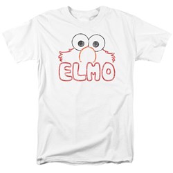 Sesame Street - Mens Elmo Letters T-Shirt