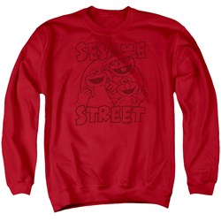 Sesame Street - Mens Group Crunch Sweater