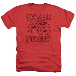 Sesame Street - Mens Group Crunch Heather T-Shirt