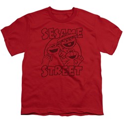Sesame Street - Big Boys Group Crunch T-Shirt