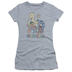 Sesame Street - Juniors Colorful Group T-Shirt