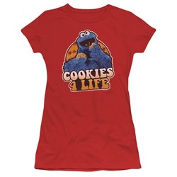 Sesame Street - Juniors Cookies 4 Life T-Shirt