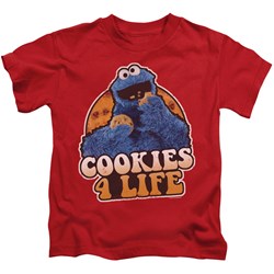 Sesame Street - Little Boys Cookies 4 Life T-Shirt