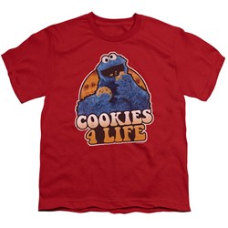 Sesame Street - Big Boys Cookies 4 Life T-Shirt