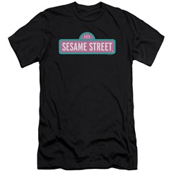 Sesame Street - Mens Alt Logo Premium Slim Fit T-Shirt