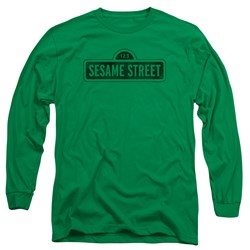 Sesame Street - Mens One Color Dark Long Sleeve T-Shirt