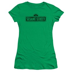 Sesame Street - Juniors One Color Dark T-Shirt