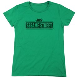 Sesame Street - Womens One Color Dark T-Shirt