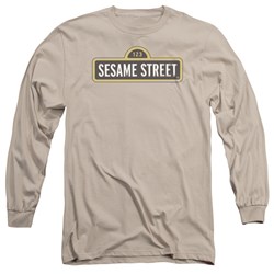 Sesame Street - Mens Tilted Logo Long Sleeve T-Shirt