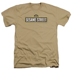 Sesame Street - Mens Tilted Logo Heather T-Shirt