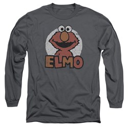 Sesame Street - Mens Elmo Name Long Sleeve T-Shirt
